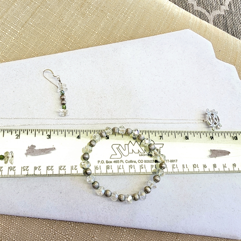 SET! ALL 925 Dragonfly Necklace with 925 Bead Bracelet and 925 Earrings SET! - Picture 14 of 16